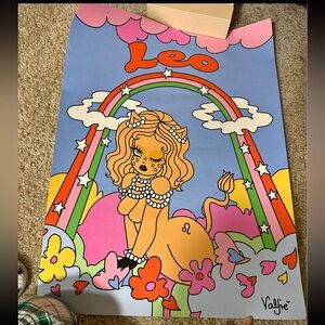 Valfre Leo zodiac Print - Pink and Blue